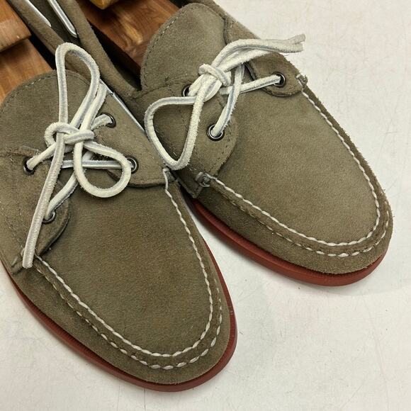 EXCELLENT Rancourt & Co. x Jack Spade Gray Suede Boat Shoe Maine USA 7.5 D main image 7